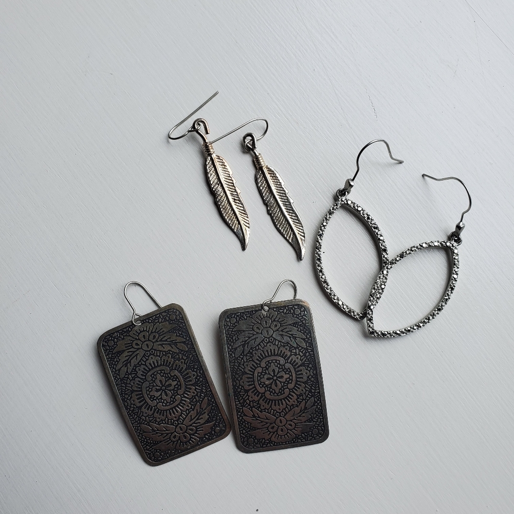 Earrings set of 3